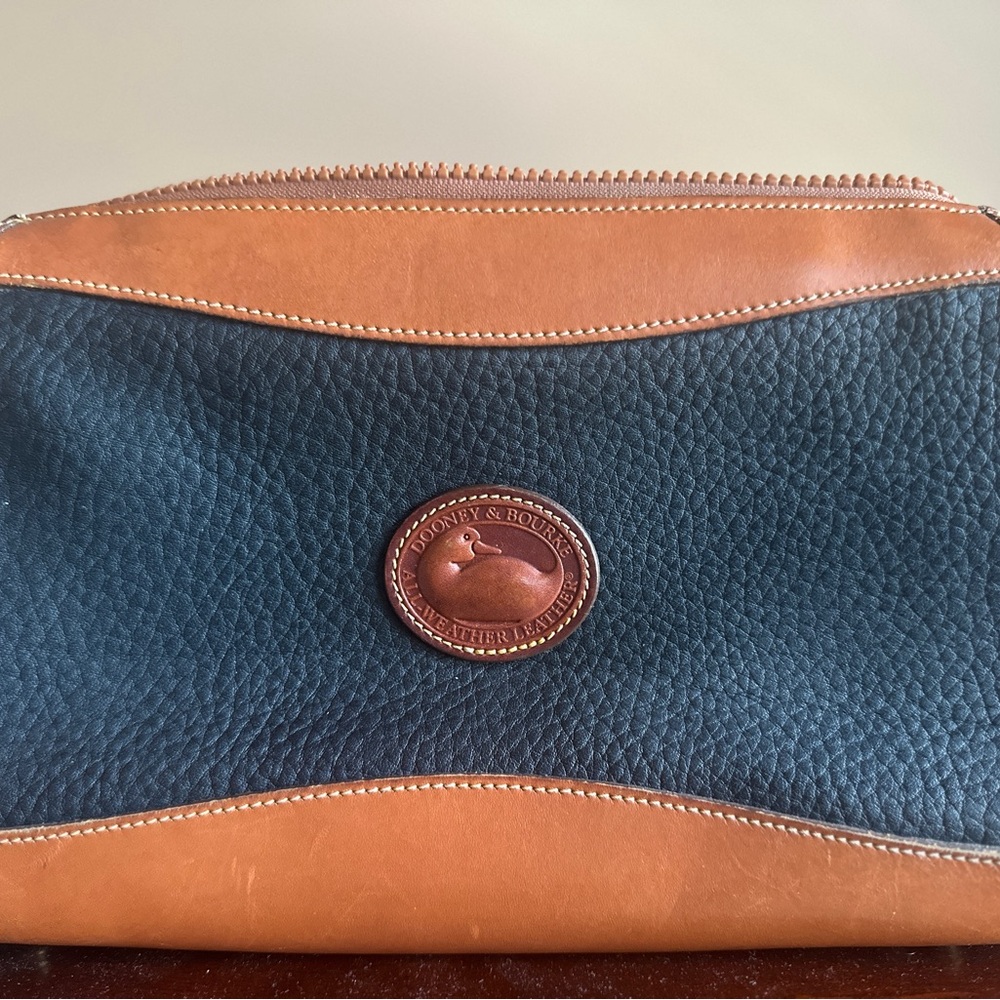 Dooney & Bourke Black and Tan Toiletry Bag